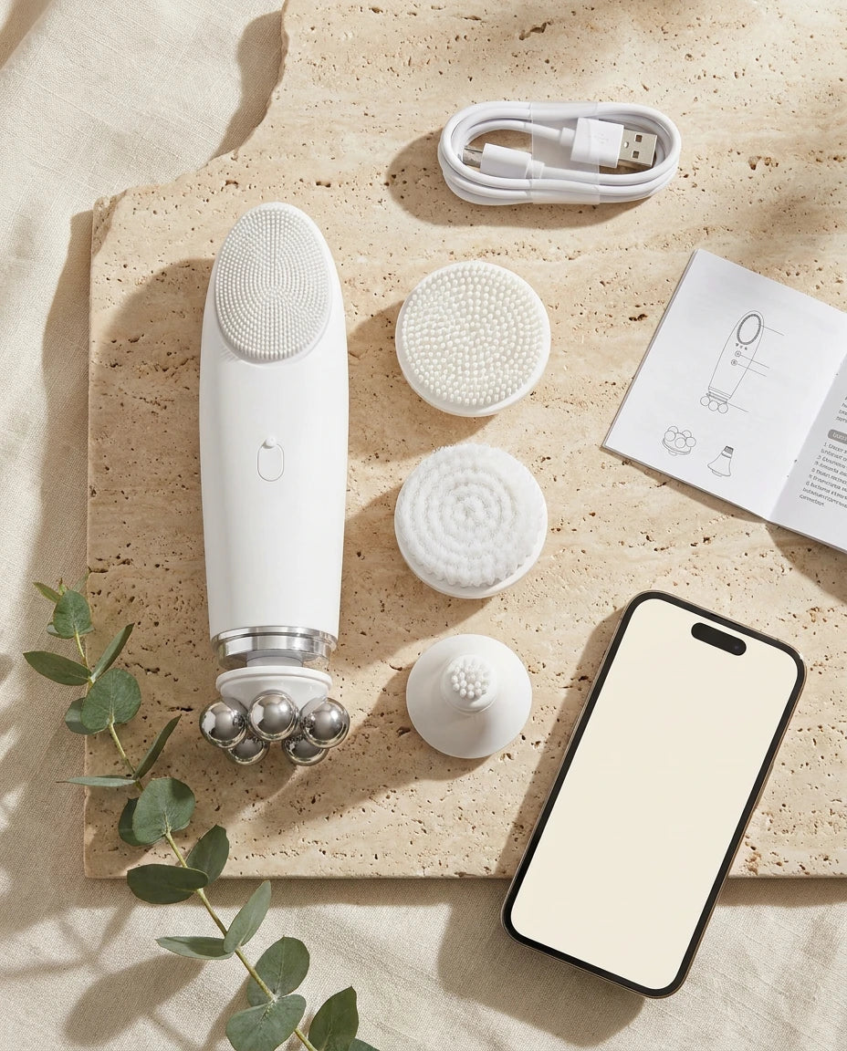 OVIA Glow – Masażer do twarzy 5w1 | Spa w Twoim domu