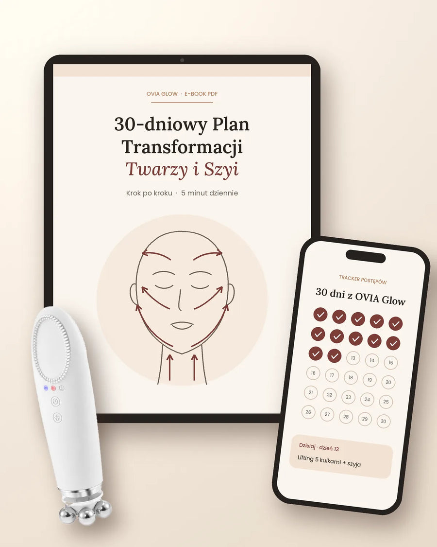 OVIA Glow – Masażer do twarzy 5w1 | Spa w Twoim domu